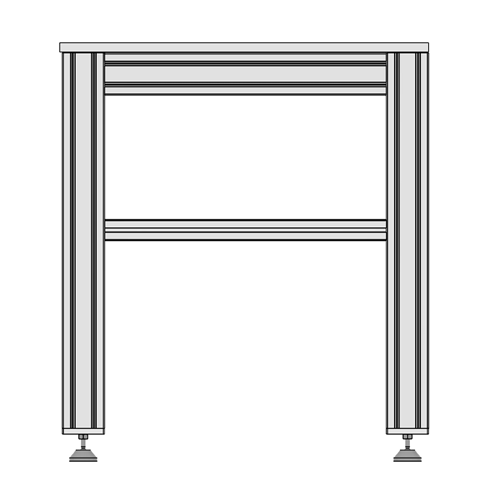 32-4590M12-1SS MODULAR SOLUTIONS MOUNTING PLATE 45 X 90 M12 THREADED CENTER THRU HOLE